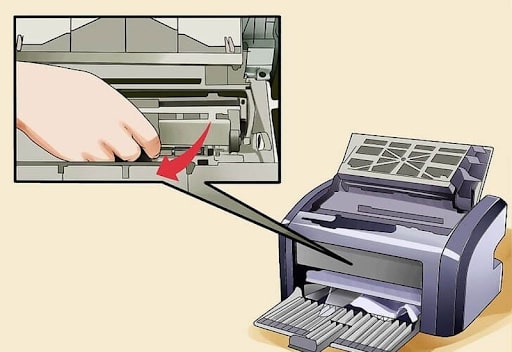 Sửa lỗi máy in báo kẹt giấy nhưng không có giấy bên trong?